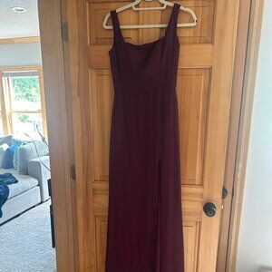 Burgundy Bridesmaid Dress